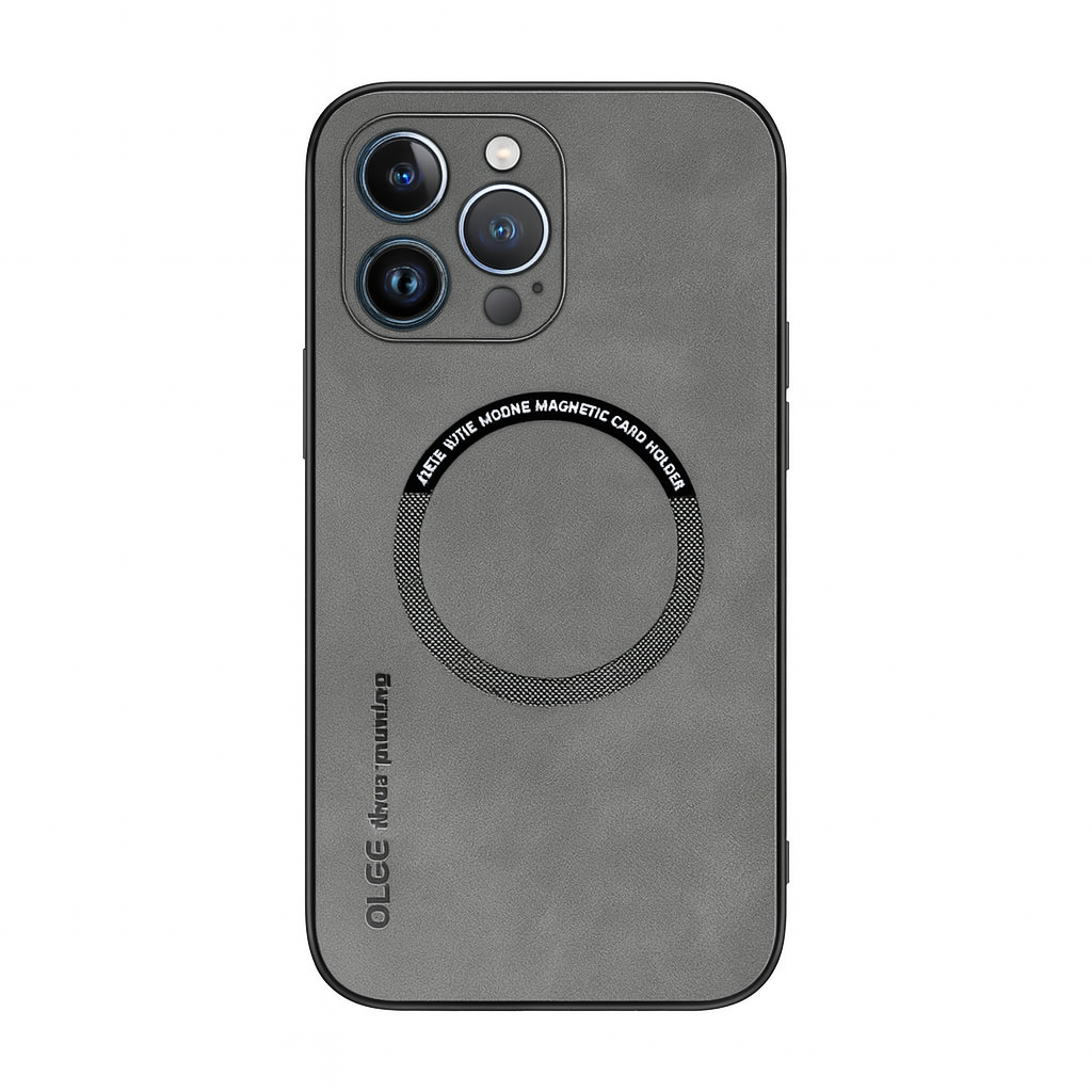 Premium MagSafe‑compatibele Leren iPhone‑case