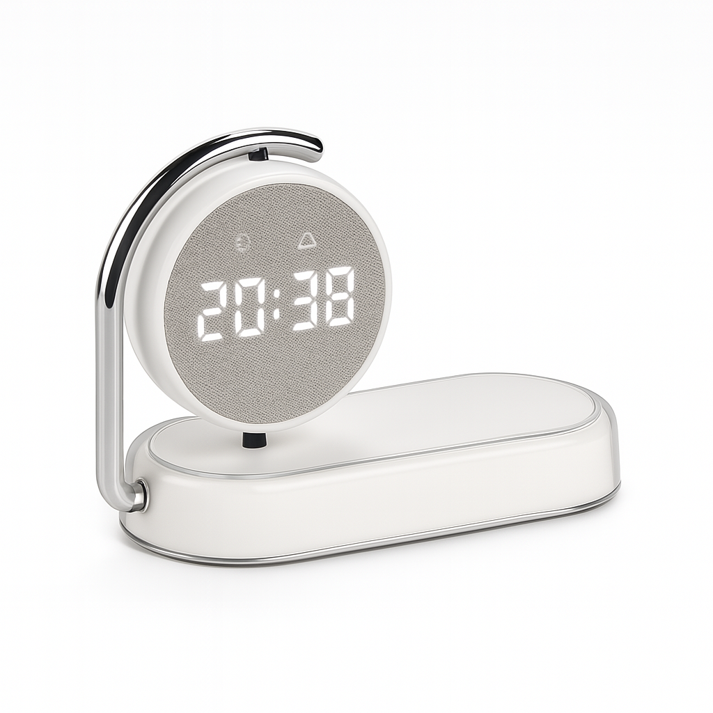 Draadloze Oplader met LED Klok