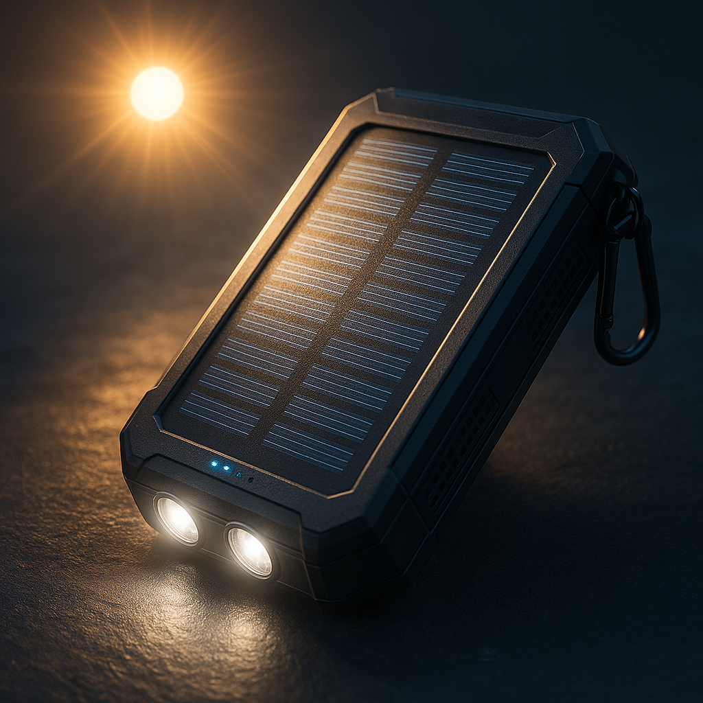 Outdoor Solar Powerbank – 20.000 mAh met Zaklamp