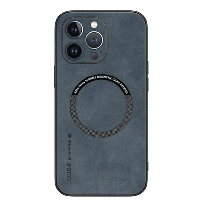 Premium MagSafe‑compatibele Leren iPhone‑case