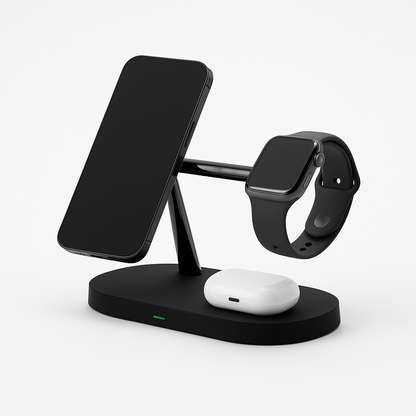 3-in-1 Wireless Charging Station – iPhone, Apple Watch &amp; AirPods