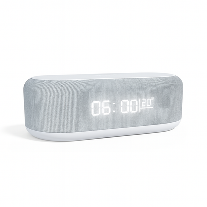 3-in-1 Wireless Charging Station with Alarm Clock &amp; Night Light