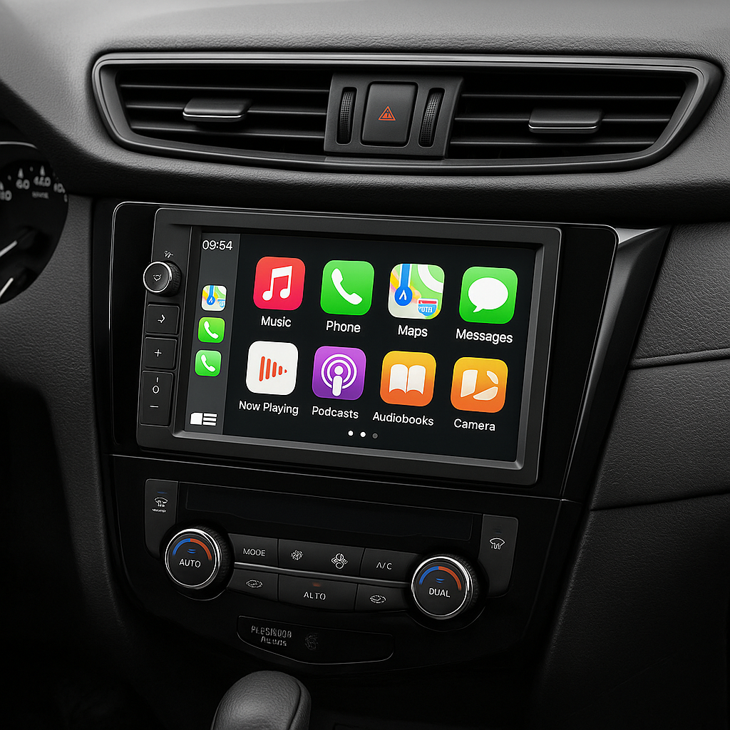 Auto inbouw dashboard display