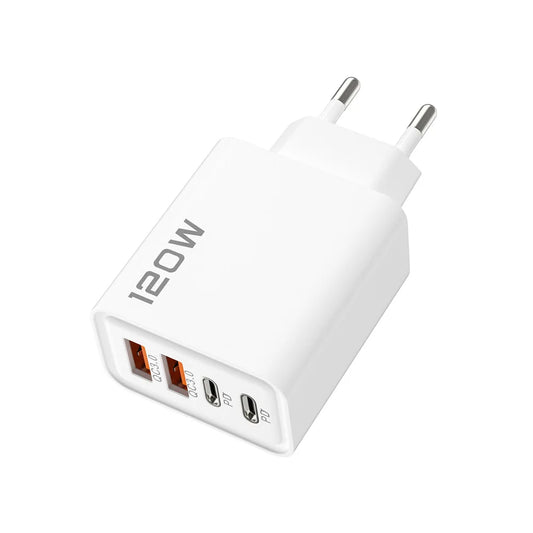 Dual USB-C and USB Fast Charger